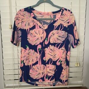 Lilly Pulitzer Ida top “gimme some leg”